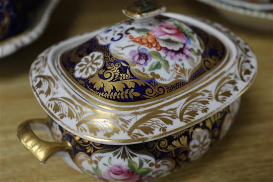 A quantity of Derby including a floral tureen